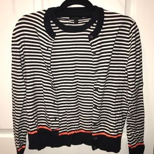 Two Piece striped cardigan and shell set